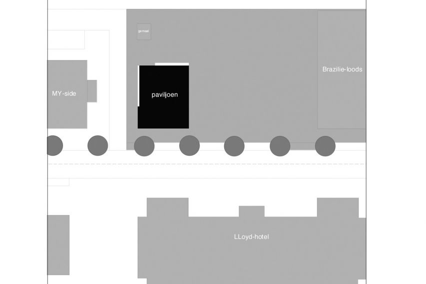 Bekkering Adams Architecten - Paviljoen Lloydplein - locatietekening